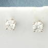 1/2ct TW Diamond Stud Earrings in 14K White Gold