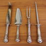 Gorham "Chantilly" Carving Set and Pie Cake Server in Sterling Silver