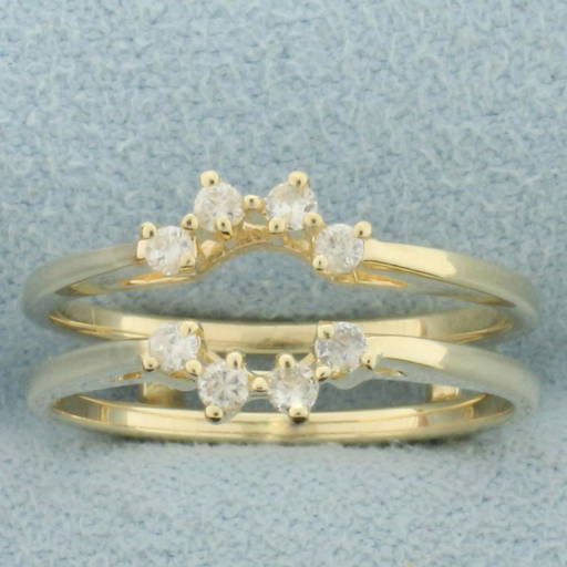 Diamond Ring Jacket In 14k Yellow Gold