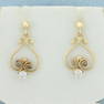 Diamond Wirework Dangle Earrings in 14k Yellow Gold