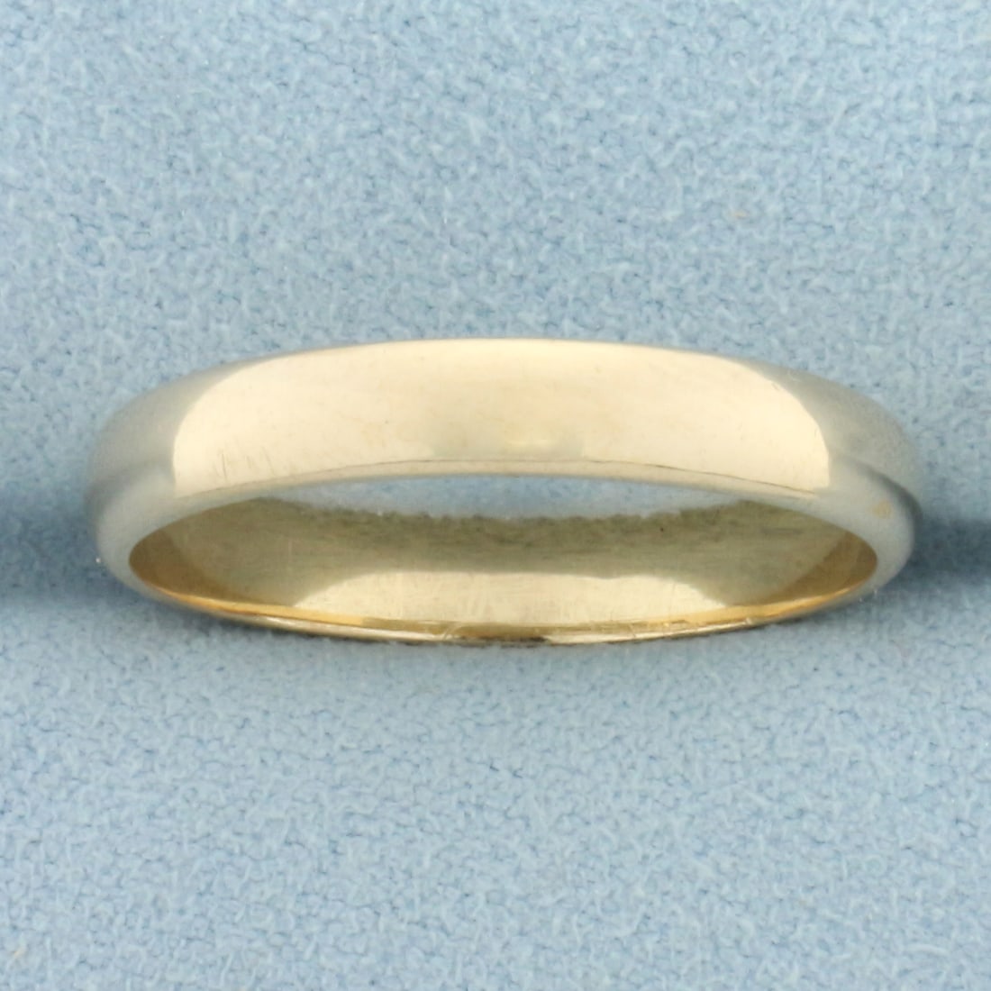 Mens Half Dome Wedding Band Ring in 14k Yellow Gold: In 14k yellow gold. 3.7mm wide. Size: 11.25. 3.9g.
