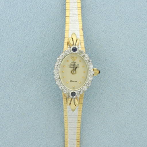Vintage Jules Jurgensen Diamond And Sapphire Watch