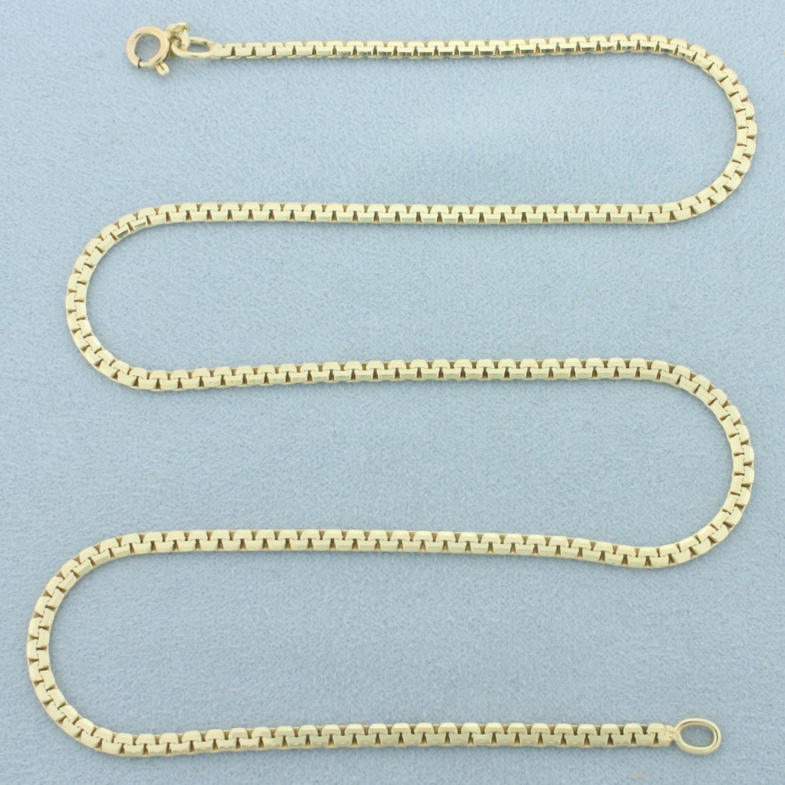 Boston C Link Chain Necklace in 14k Yellow Gold: In 14k yellow gold. 18 inches long. 2.6mm wide. Spring ring clasp. 12.2g.