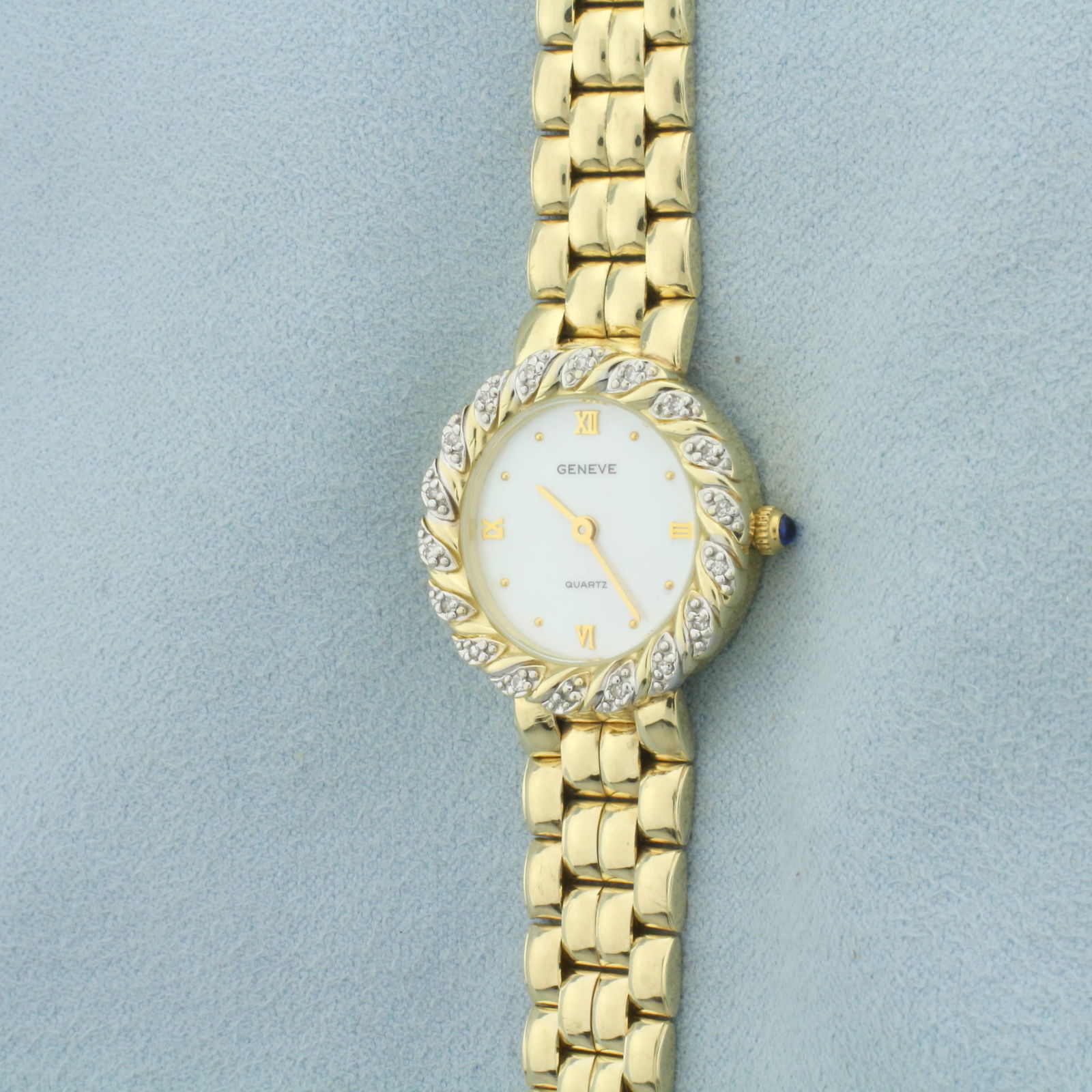 Solid 14k gold womens deals watch