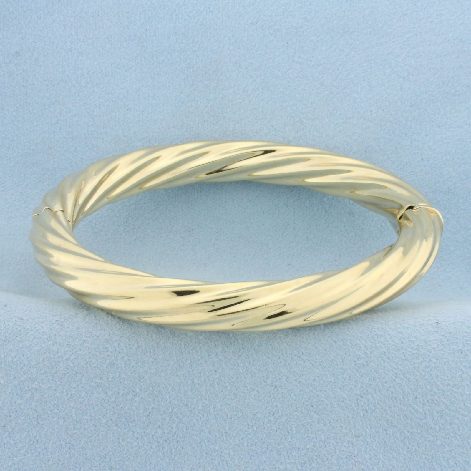 Italian Twisting Rope Bangle Bracelet In 14k Yellow Gold Auction