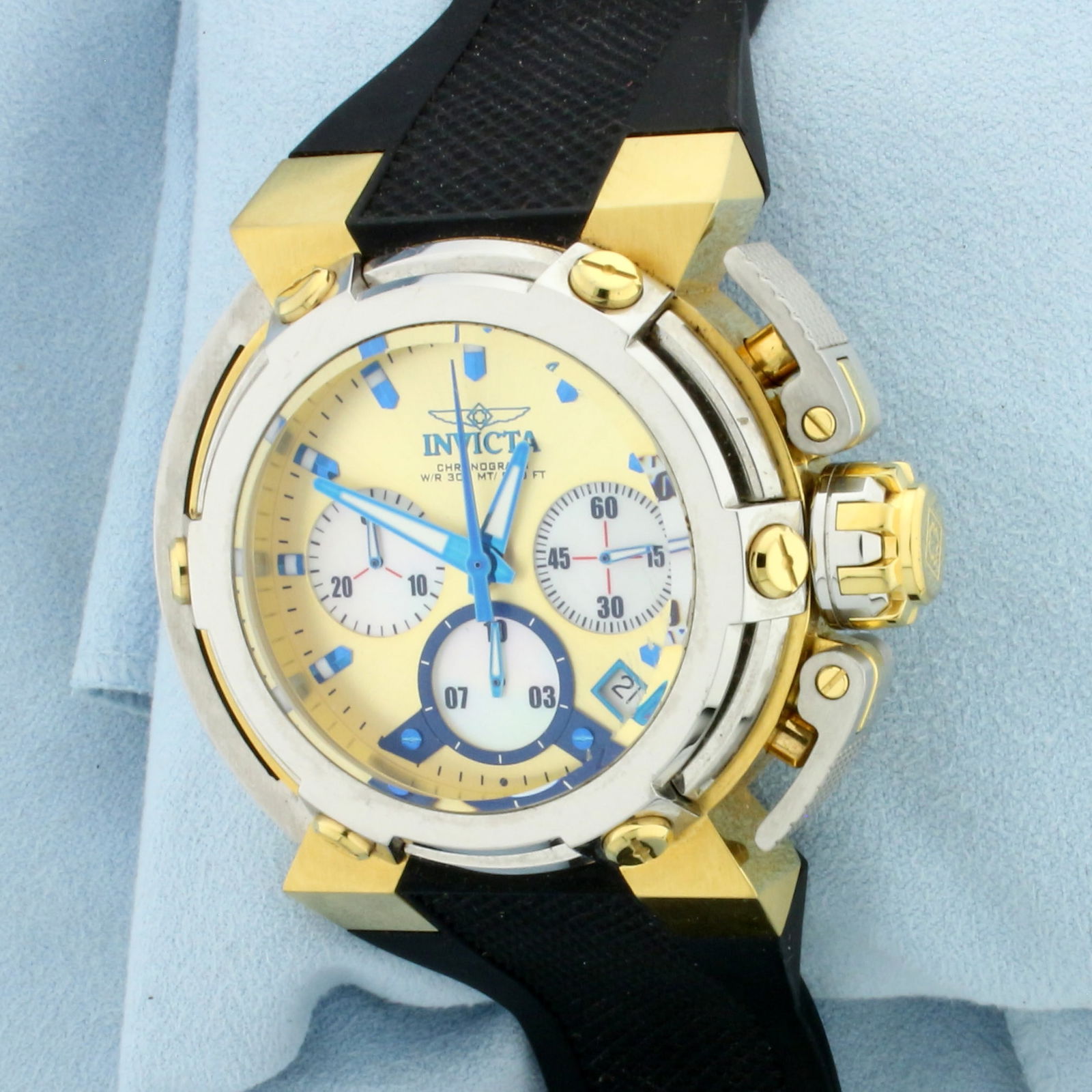 New Mens Invicta Coalition Forces X-Wing 22441 Watch: In Stainless Steel Case. 46mm case. Silicone band. Quartz movement. New battery, runs great. Never been worn.