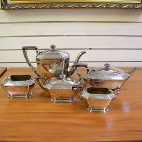 Vintage Gorham Fairfax Coffee and Tea 5 Piece Set in Sterling Silver (1 of 7)
