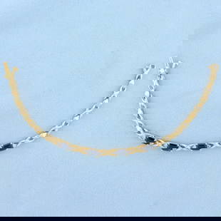 Natural Sapphire and Diamond Tennis Bracelet in 14K Yellow Gold: In 14K Yellow Gold. Contains four high quality natural 6x4mm emerald cut Sapphire gemstones with deep blue color and excellent clarity. Also contains eight high quality .01ct round cut Diamonds, SI
