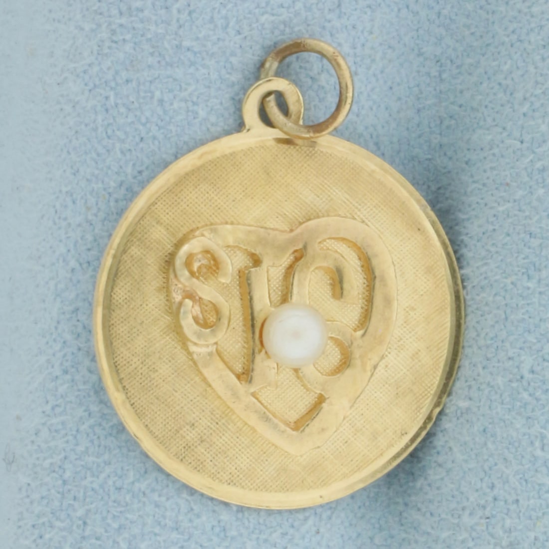 Sweet 16 Pearl Charm or Pendant in 14k Yellow Gold (1 of 2)