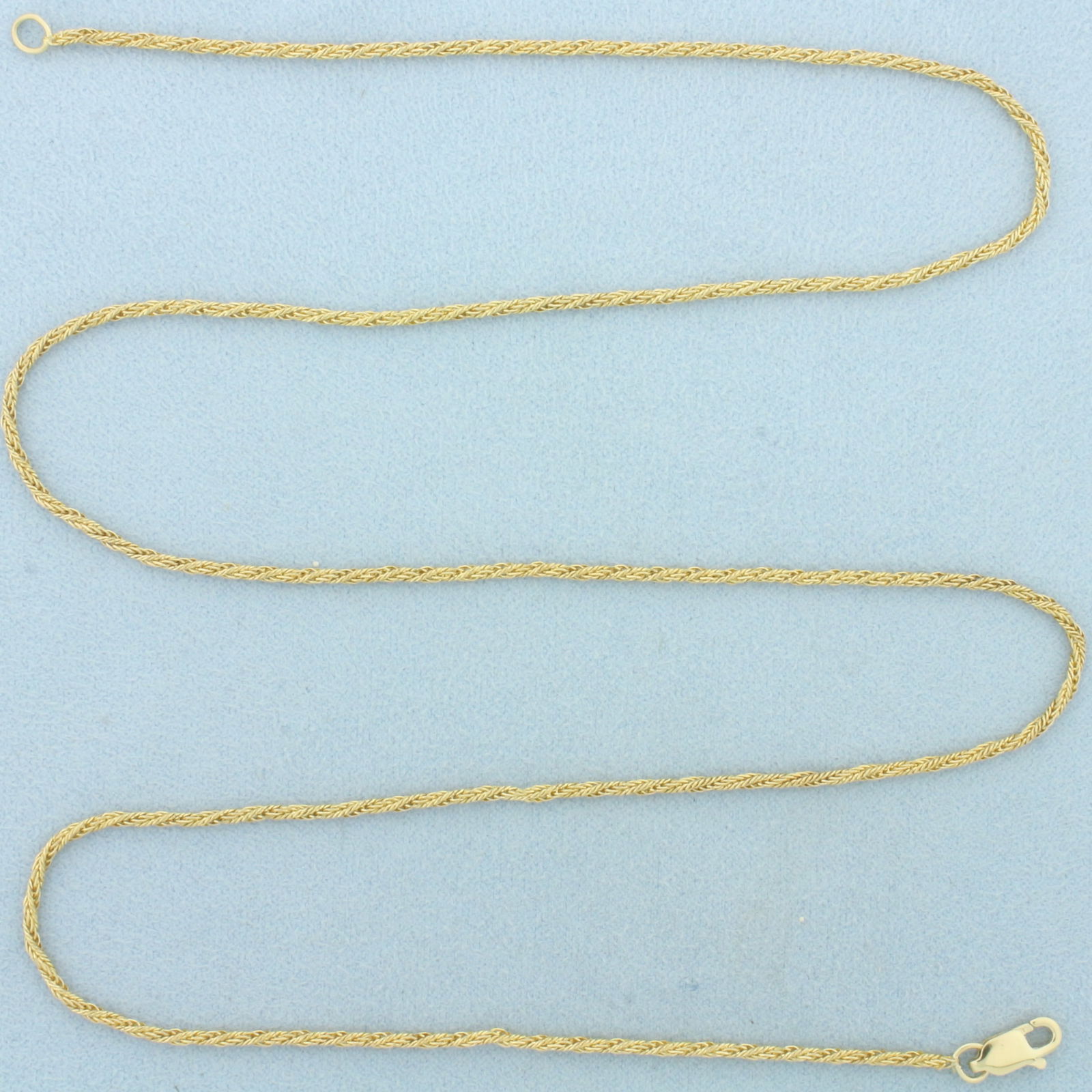 24 Inch Wheat Link Chain Necklace in 14k Yellow Gold (1 of 2)