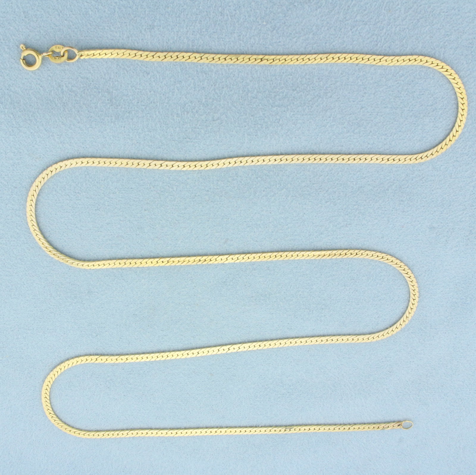 Italian 22 Inch Herringbone Chain Necklace in 14k Yellow Gold (1 of 2)