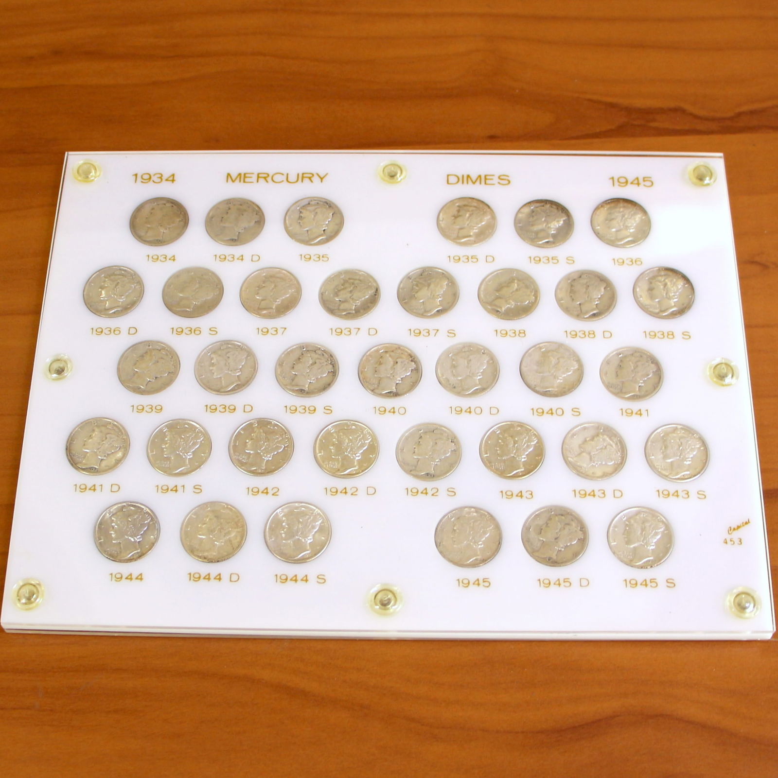 1934-1945 Mercury Dimes Set Collection Brilliant Uncirculated (1 of 2)
