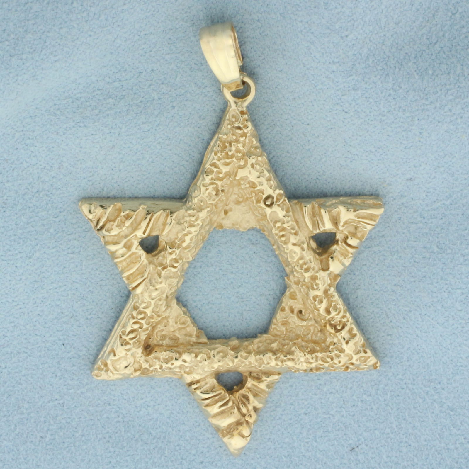 Large Star of David Pendant in 14k Yellow Gold (1 of 2)
