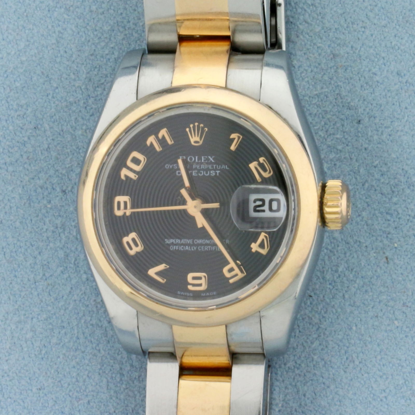 Womans Rolex Datejust Two Tone Rose Gold and Stainless Model 179161 (1 of 7)