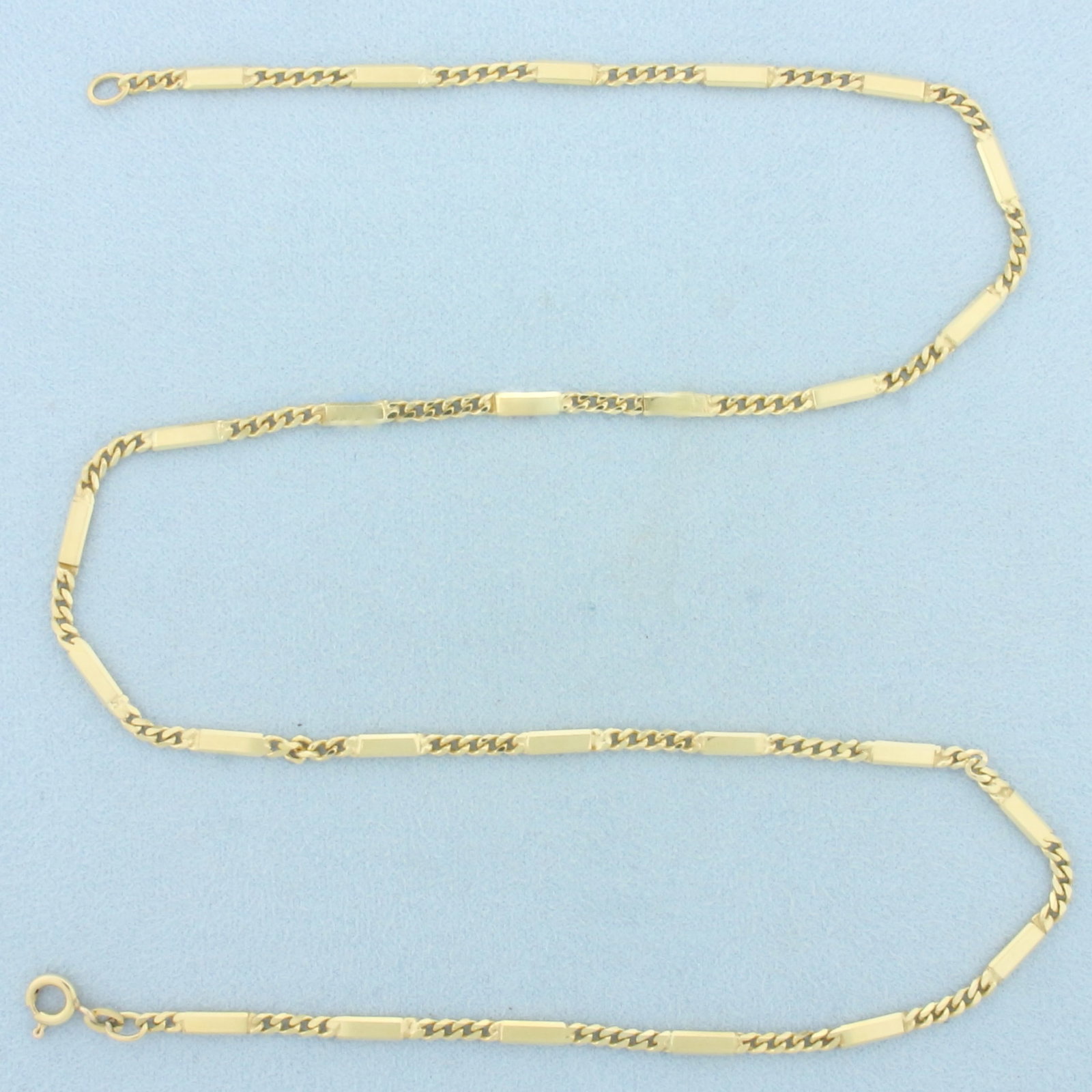 20 Inch Bar Link Chain Necklace in 14k Yellow Gold (1 of 2)