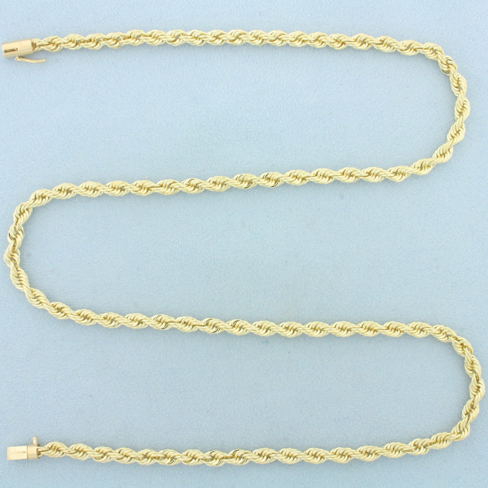 24 Inch Rope Link Chain Necklace in 14k Yellow Gold (1 of 2)