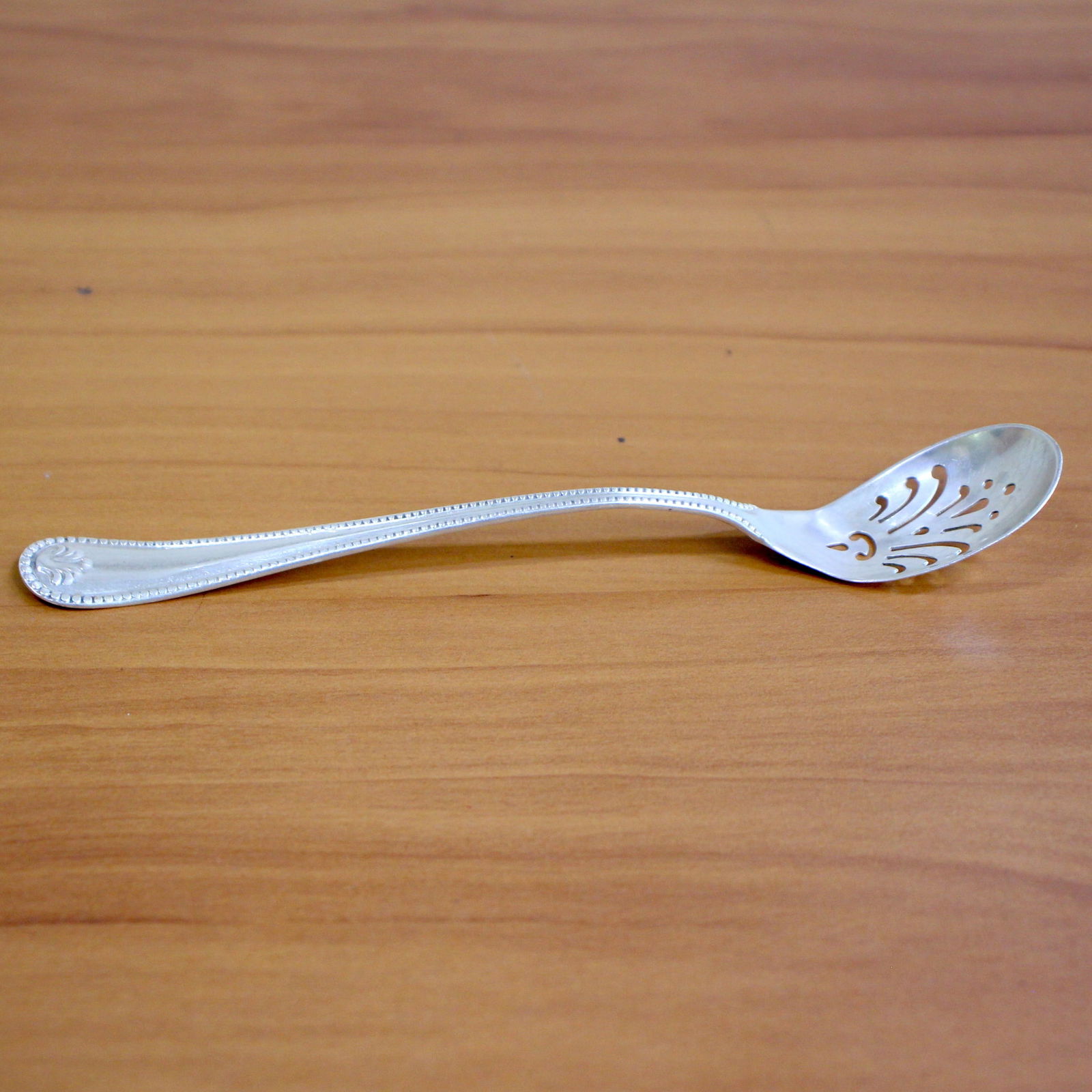 Antique Mechanics Watson "Dorchester" Pierced Olive Spoon in Sterling Silver (1 of 3)