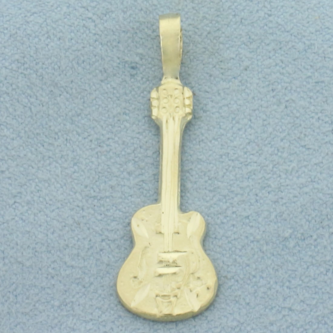 Electric Guitar Pendant in 14k Yellow Gold (1 of 2)