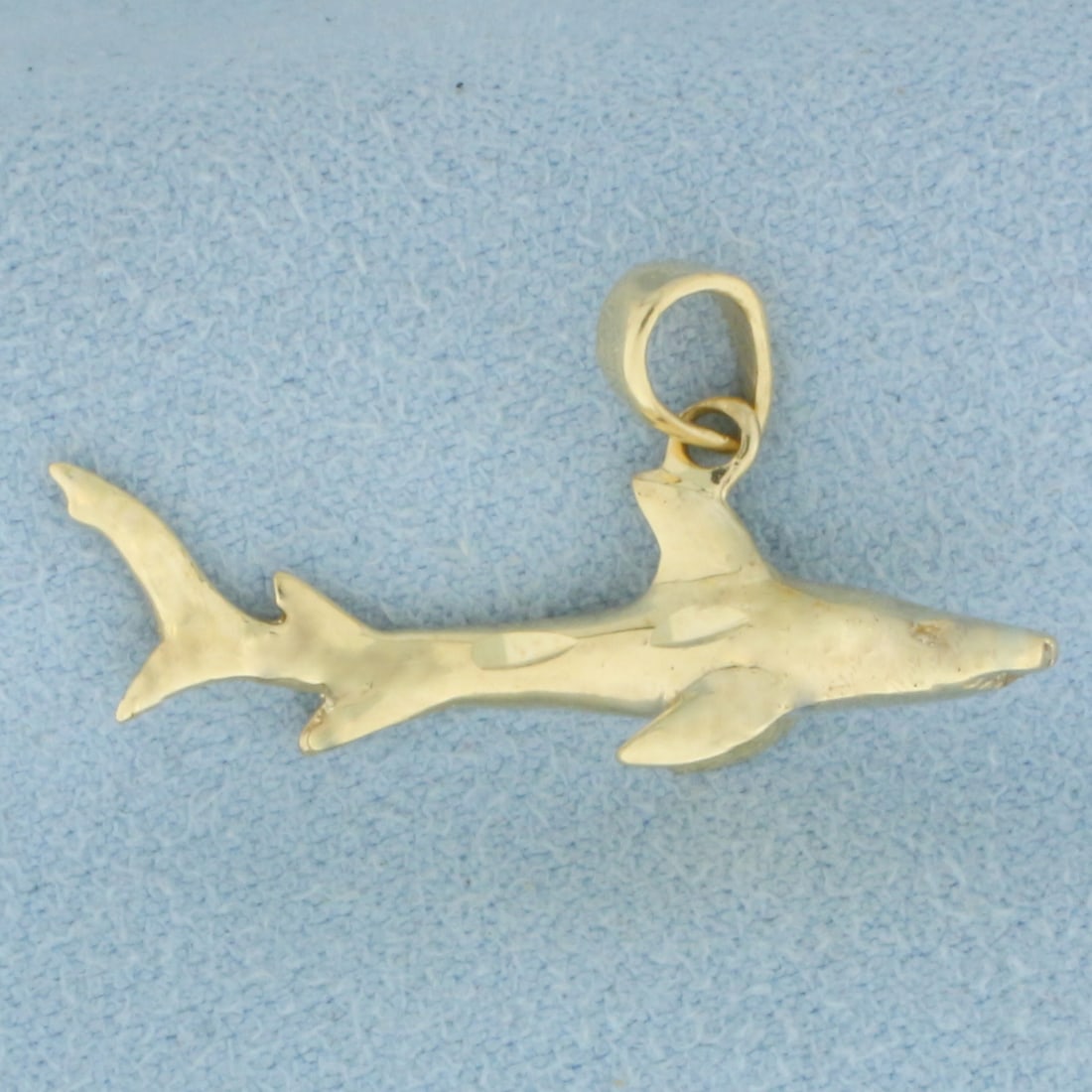 3D Shark Pendant in 14k Yellow Gold (1 of 2)