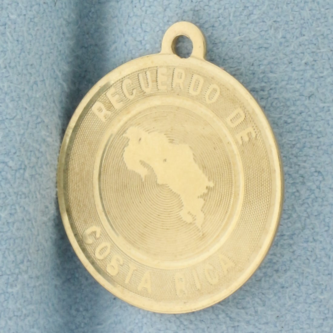 Costa Rica Medallion Charm in 14k Yellow Gold (1 of 2)