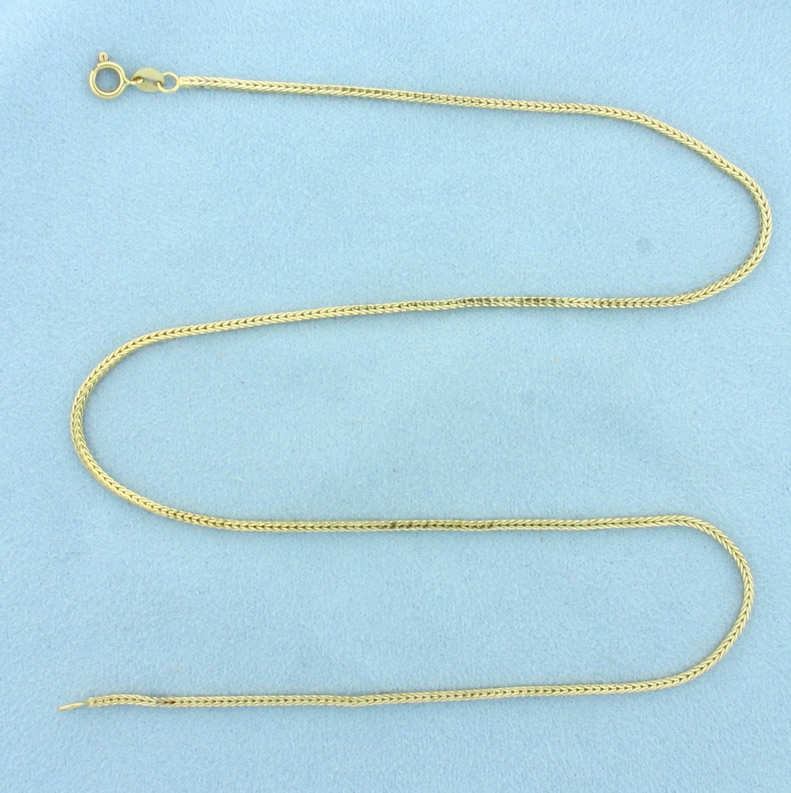 Italian 18 Inch Foxtail Link Chain Necklace in 14k Yellow Gold (1 of 2)