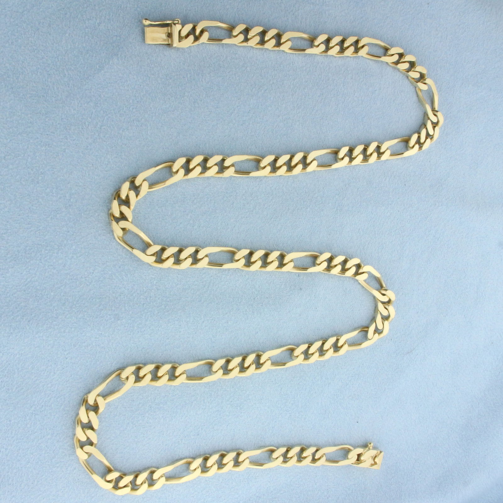 20.5 Inch Figaro Link Chain Necklace in 14k Yellow Gold (1 of 2)