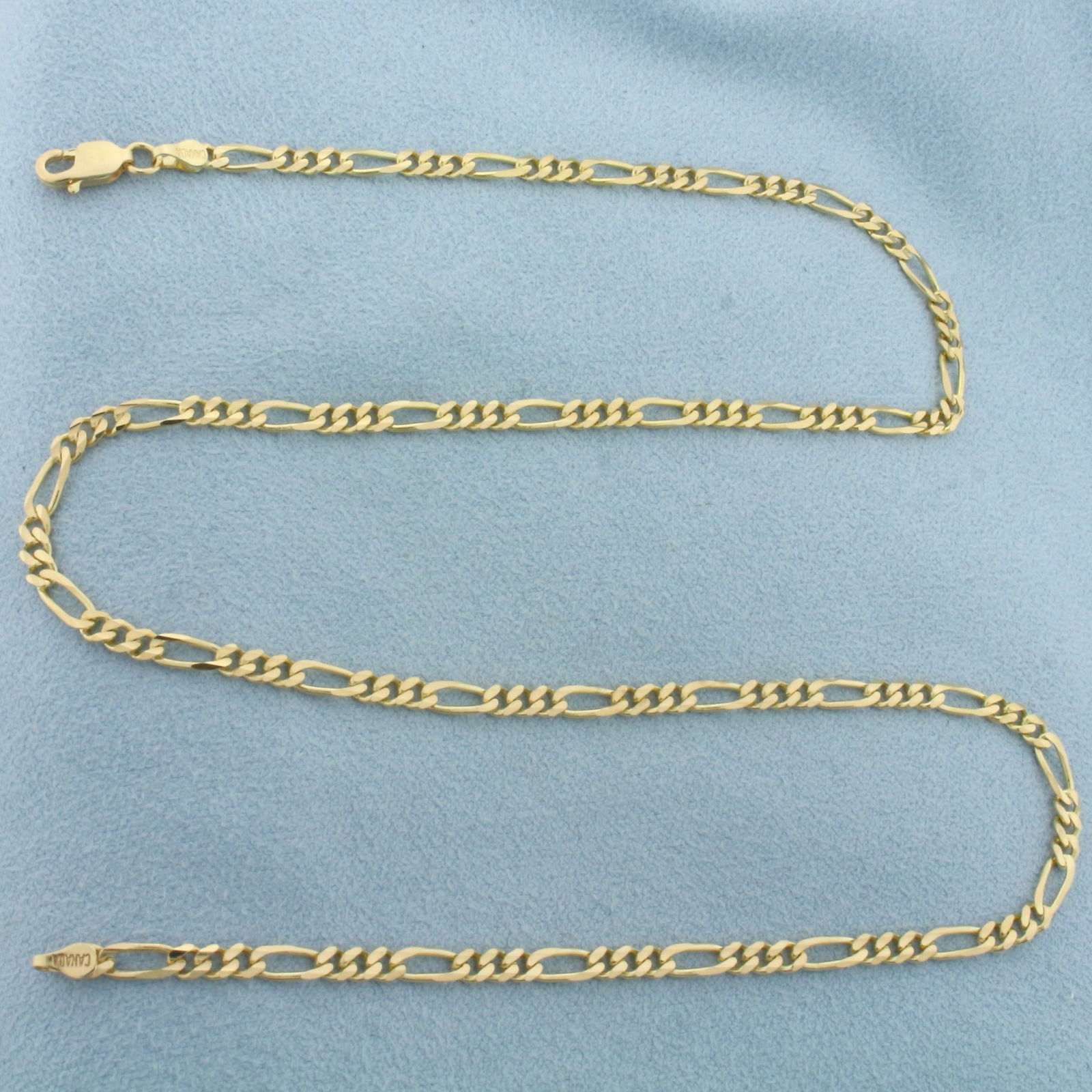 17 Inch Figaro Link Chain Necklace in 14k Yellow Gold (1 of 2)