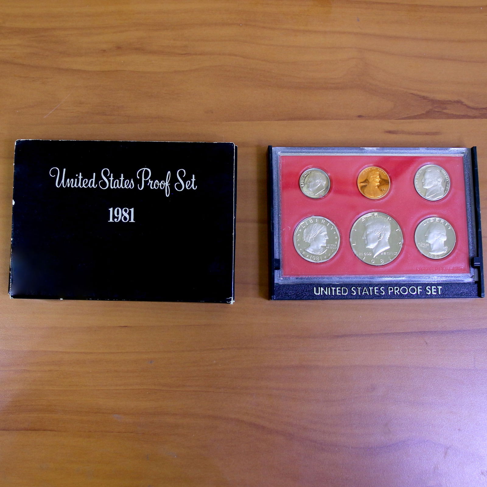 US Mint 6 Proof Coin Set OGP 1980 to 1982: One Set from 1980 to 1982. Contains one U.S. Proof 6-Coin Set. Includes original packaging and box.