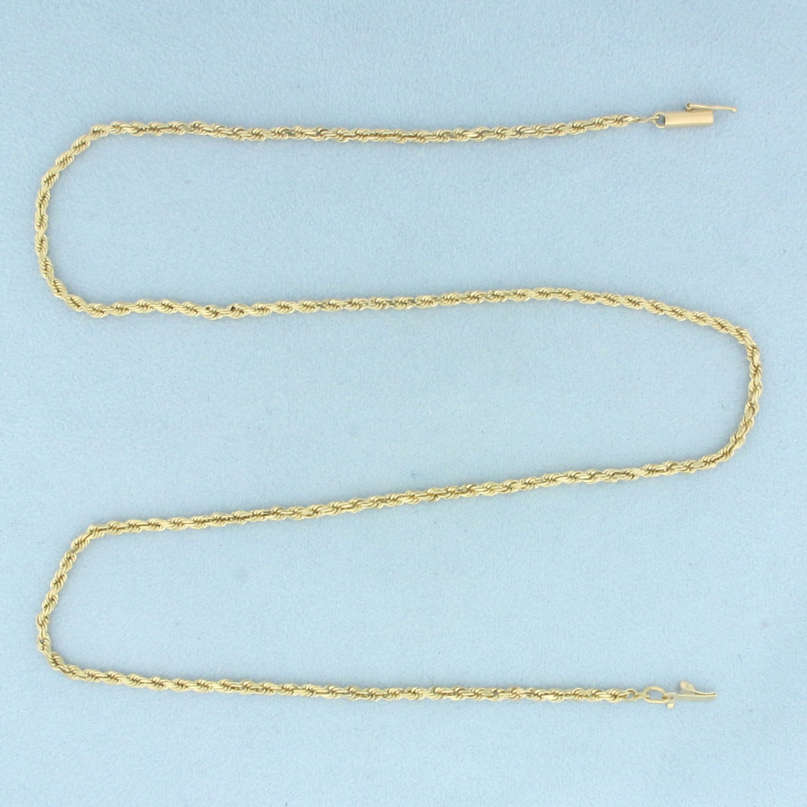21 Inch Diamond Cut Rope Link Necklace in 14k Yellow Gold (1 of 2)