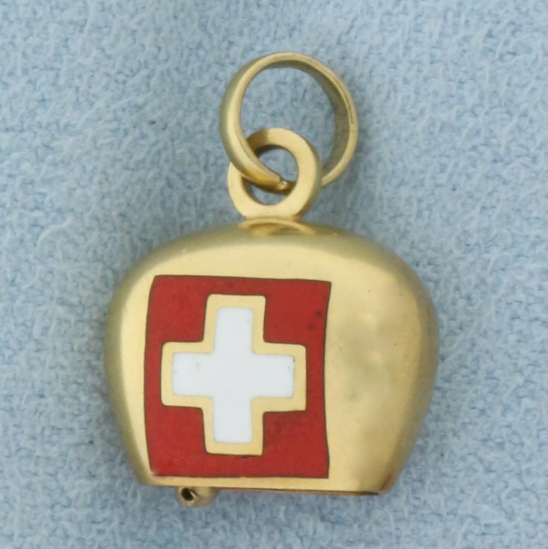 Swiss Bell Charm in 18k Yellow Gold (1 of 3)