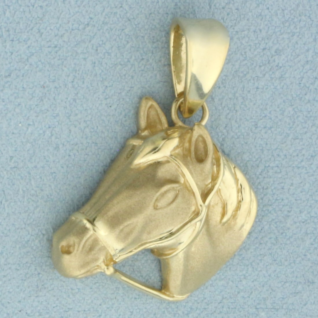 Horse Head Pendant in 14k Yellow Gold (1 of 2)