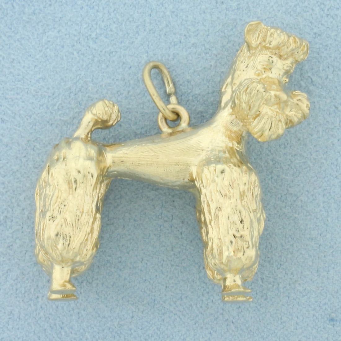 Standard Poodle Pendant or Charm in 14k Yellow Gold (1 of 4)