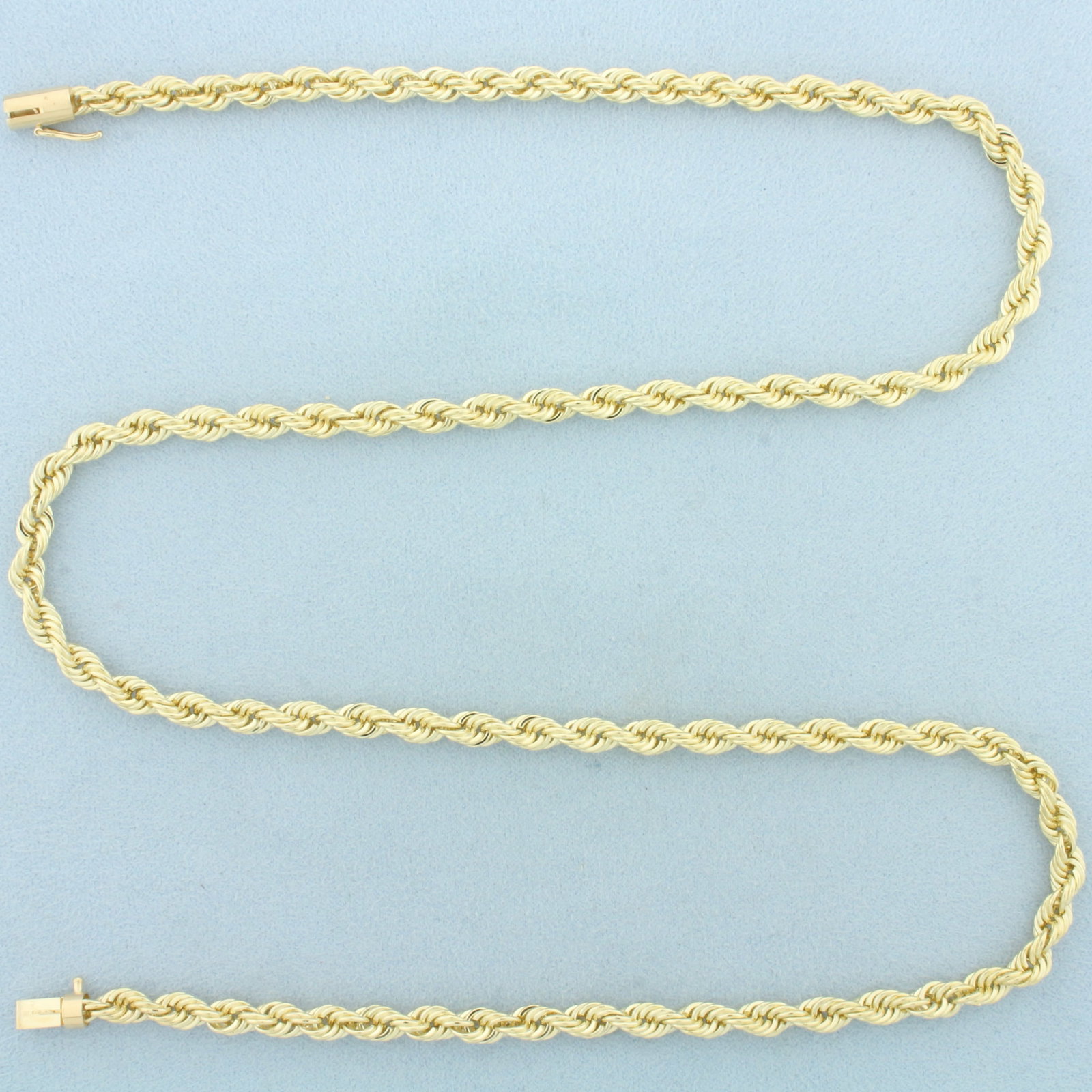 24 Inch Rope Link Chain Necklace in 14k Yellow Gold (1 of 2)