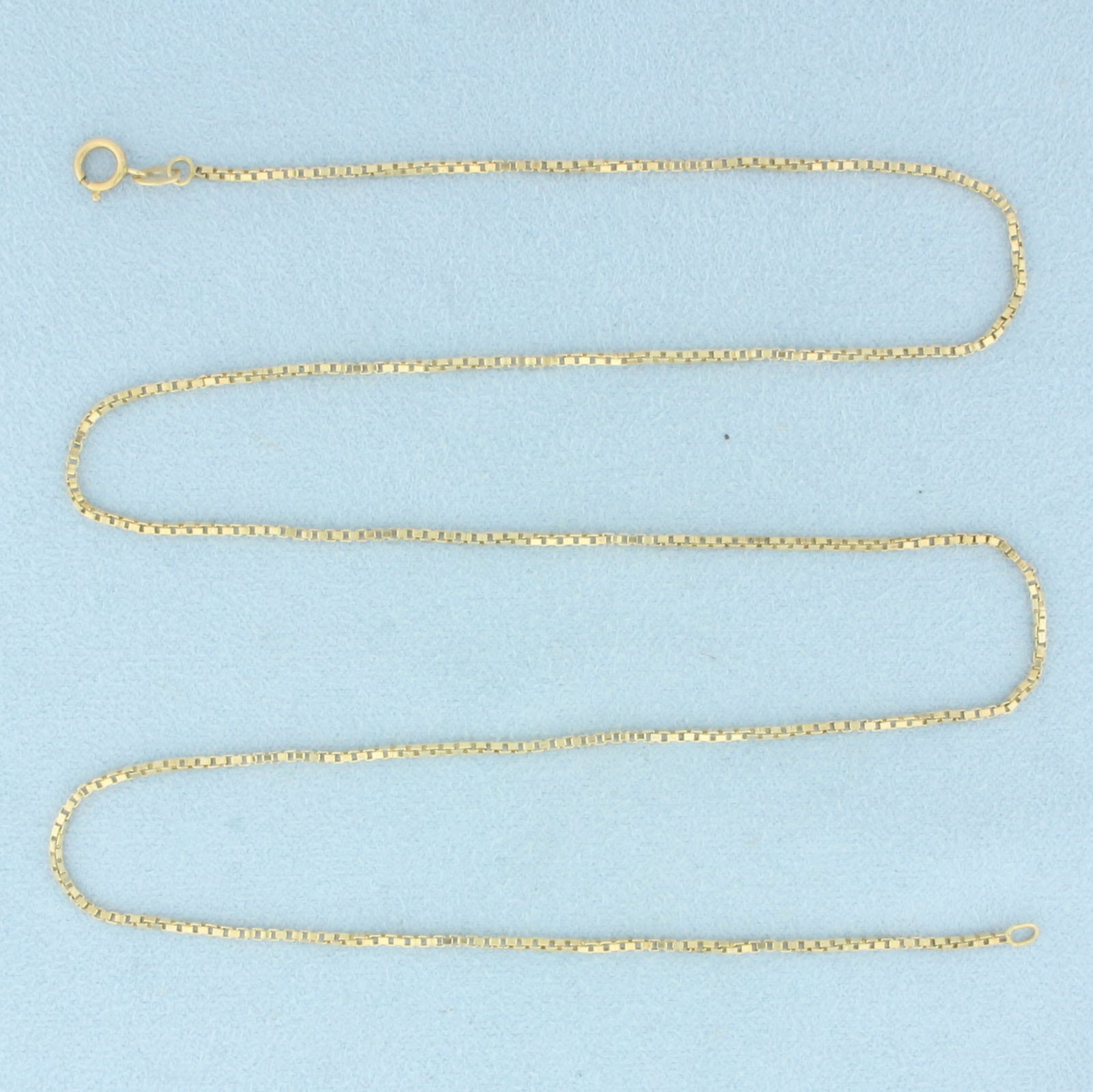 21 Inch Box Link Chain Necklace in 14k Yellow Gold (1 of 2)