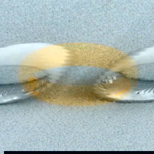 Antique 1904 Wedding Band Ring in 18k Yellow Gold: In 18k Yellow Gold. 3.7mm wide. Antique engraving inside from 1904. Size 4.75. 4.4g.