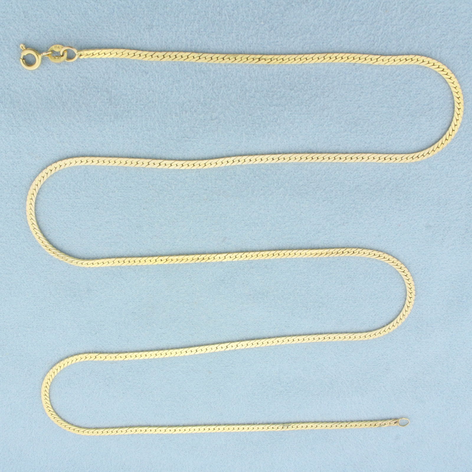 Italian 22 Inch Herringbone Chain Necklace in 14k Yellow Gold (1 of 2)