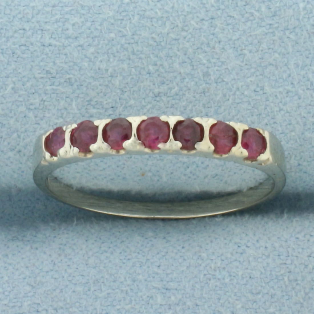 Ruby Band Ring in 14k White Gold (1 of 4)