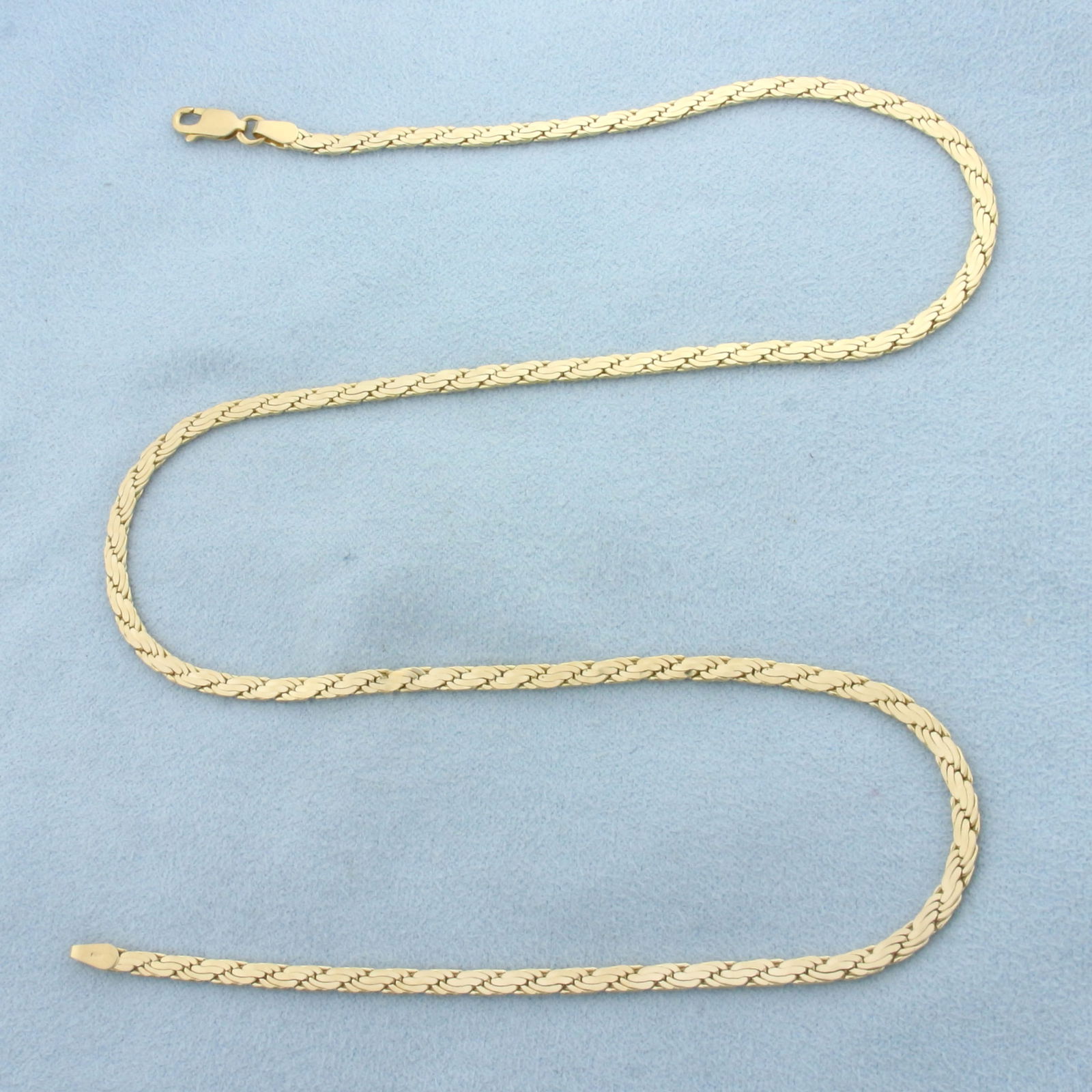 18 Inch Italian Designer Link Chain Necklace in 14k Yellow Gold (1 of 2)