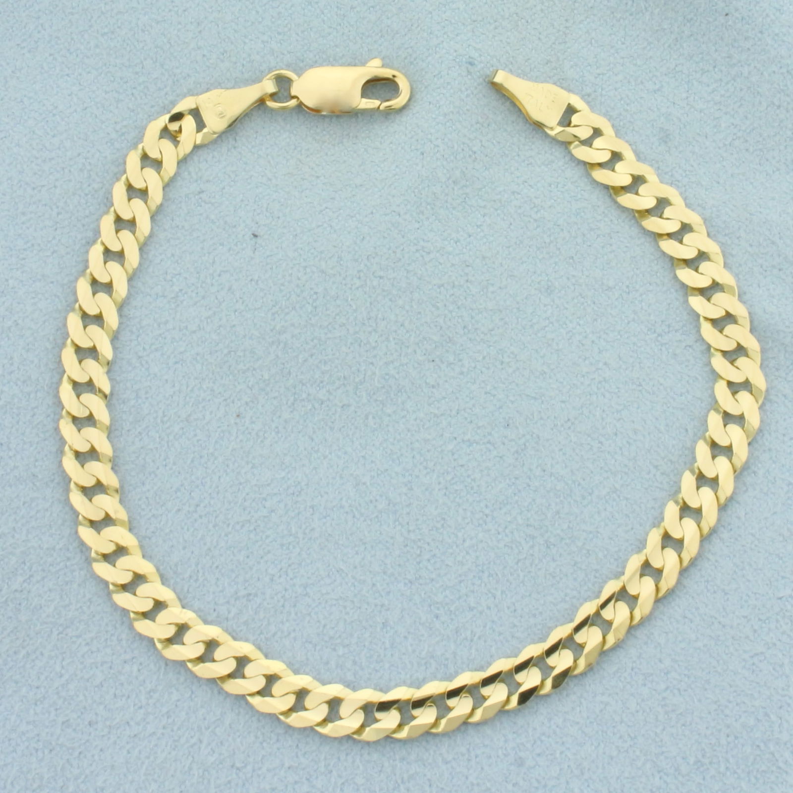 Italian Curb Link Bracelet in 14k Yellow Gold (1 of 2)