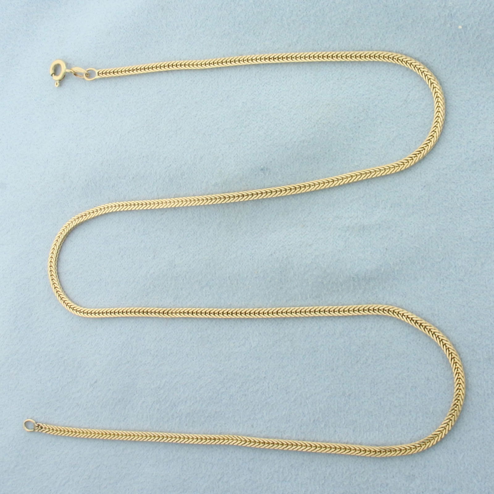 17 Inch Foxtail Link Chain Necklace in 14k Yellow Gold (1 of 2)