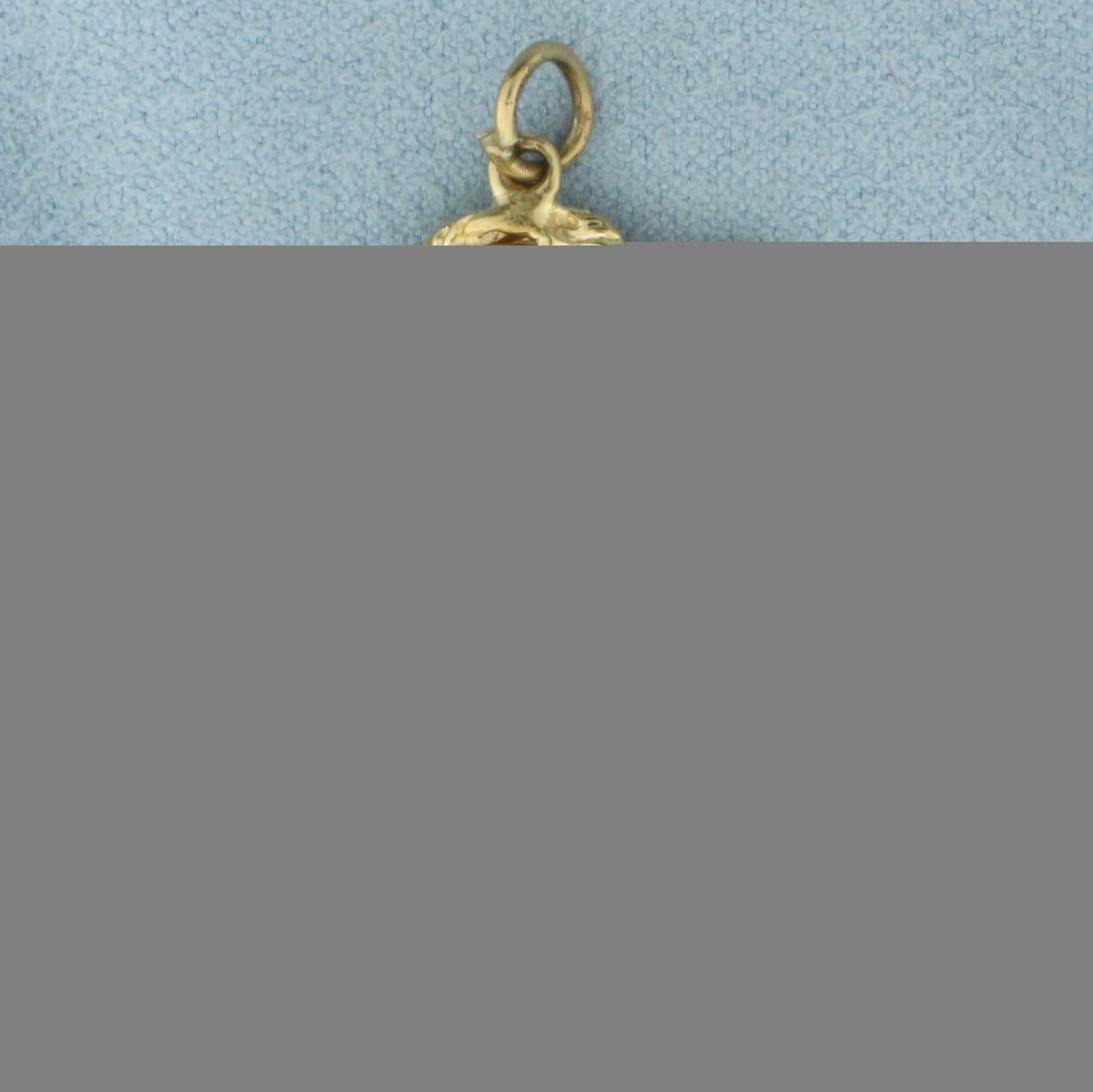 Heart Amethyst Locket Charm or Pendant in 14k Yellow Gold (1 of 3)