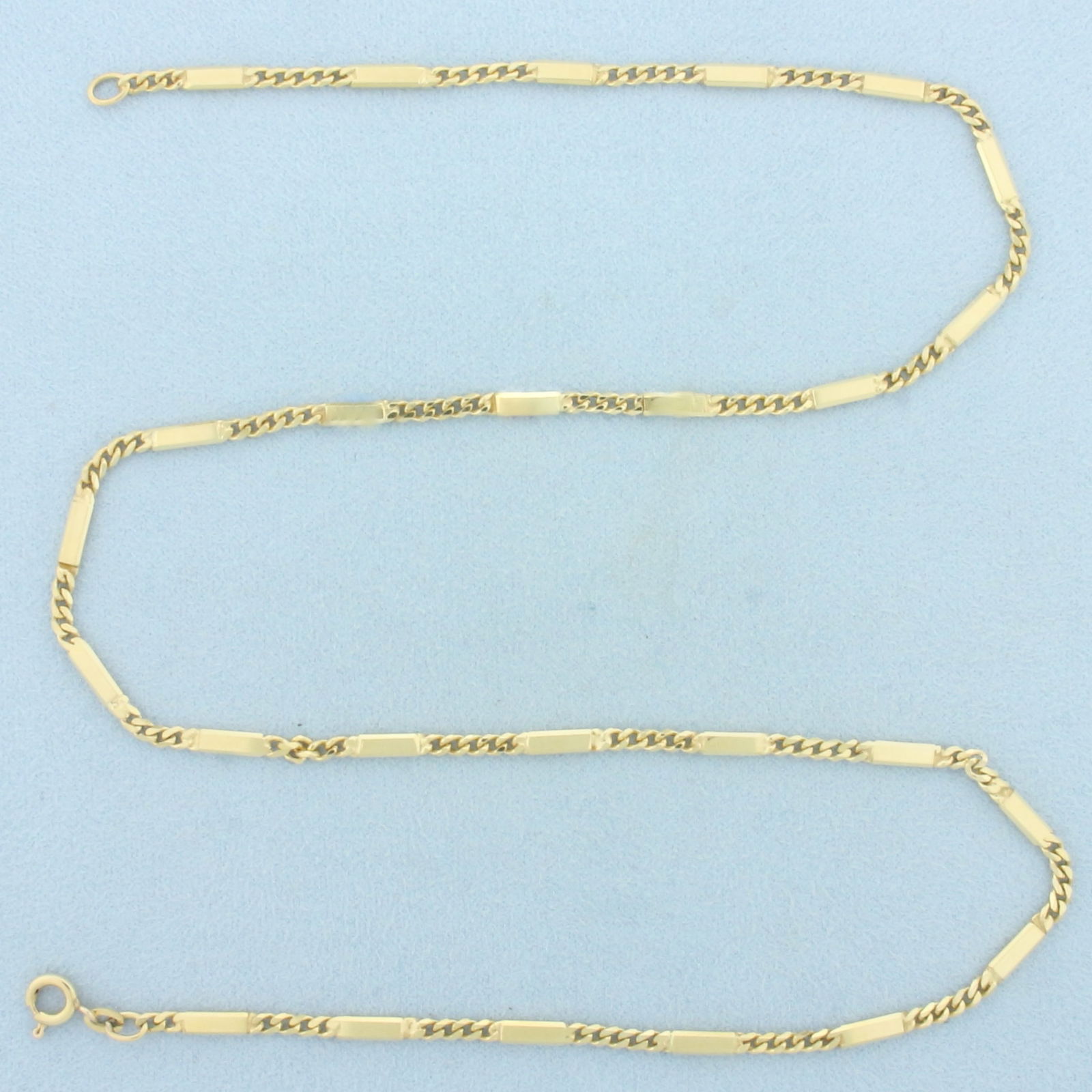 20 Inch Bar Link Chain Necklace in 14k Yellow Gold (1 of 2)