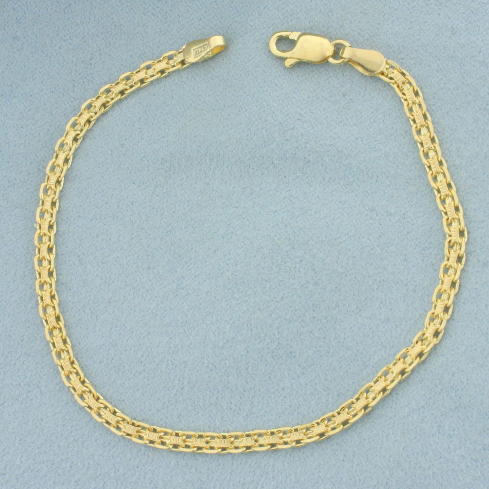 Italian Bismark Link Bracelet in 14k Yellow Gold (1 of 2)