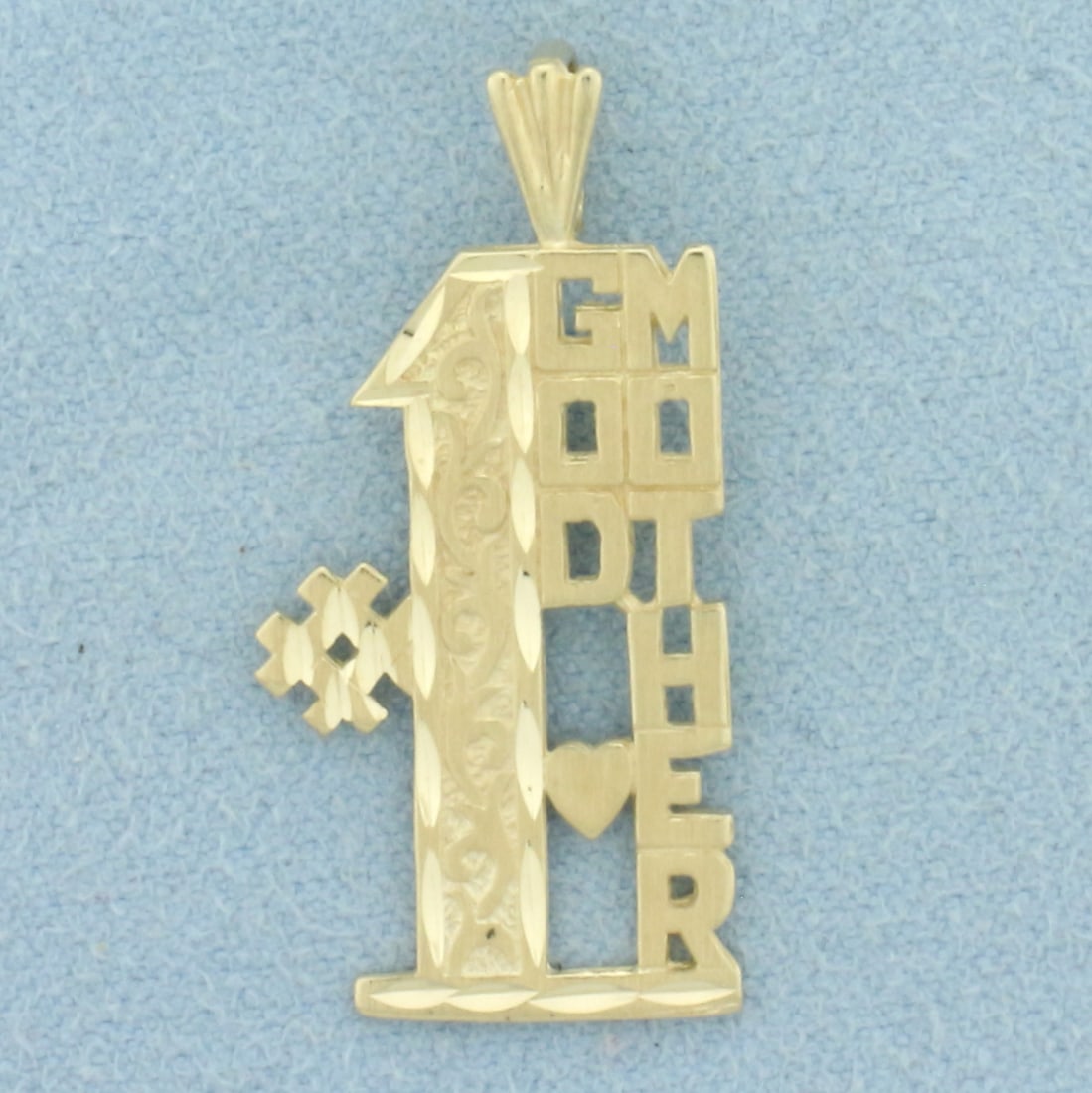 #1 Godmother Pendant in 14k Yellow Gold (1 of 2)