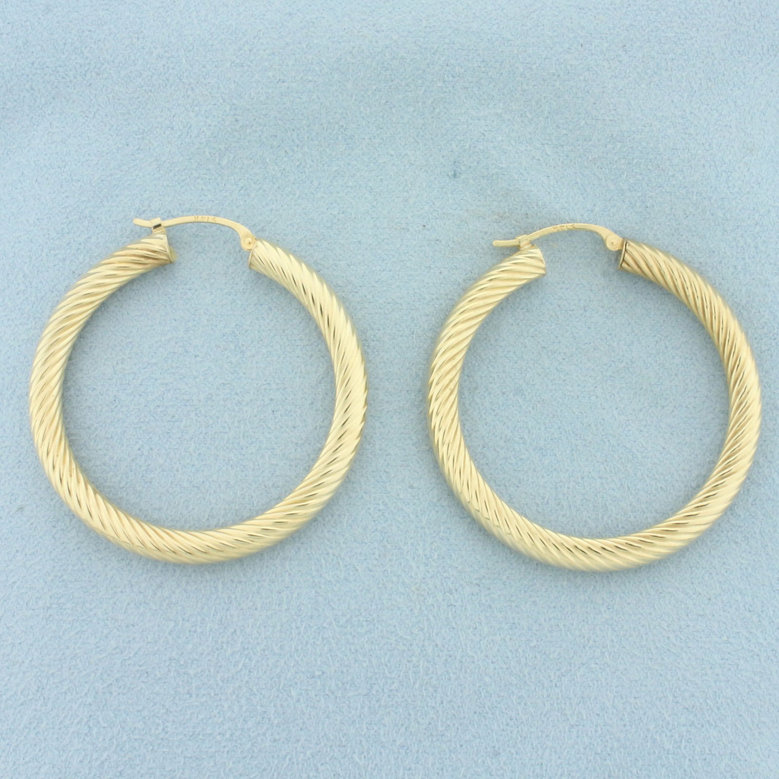 Hoop Earrings in 14k Yellow Gold (1 of 2)