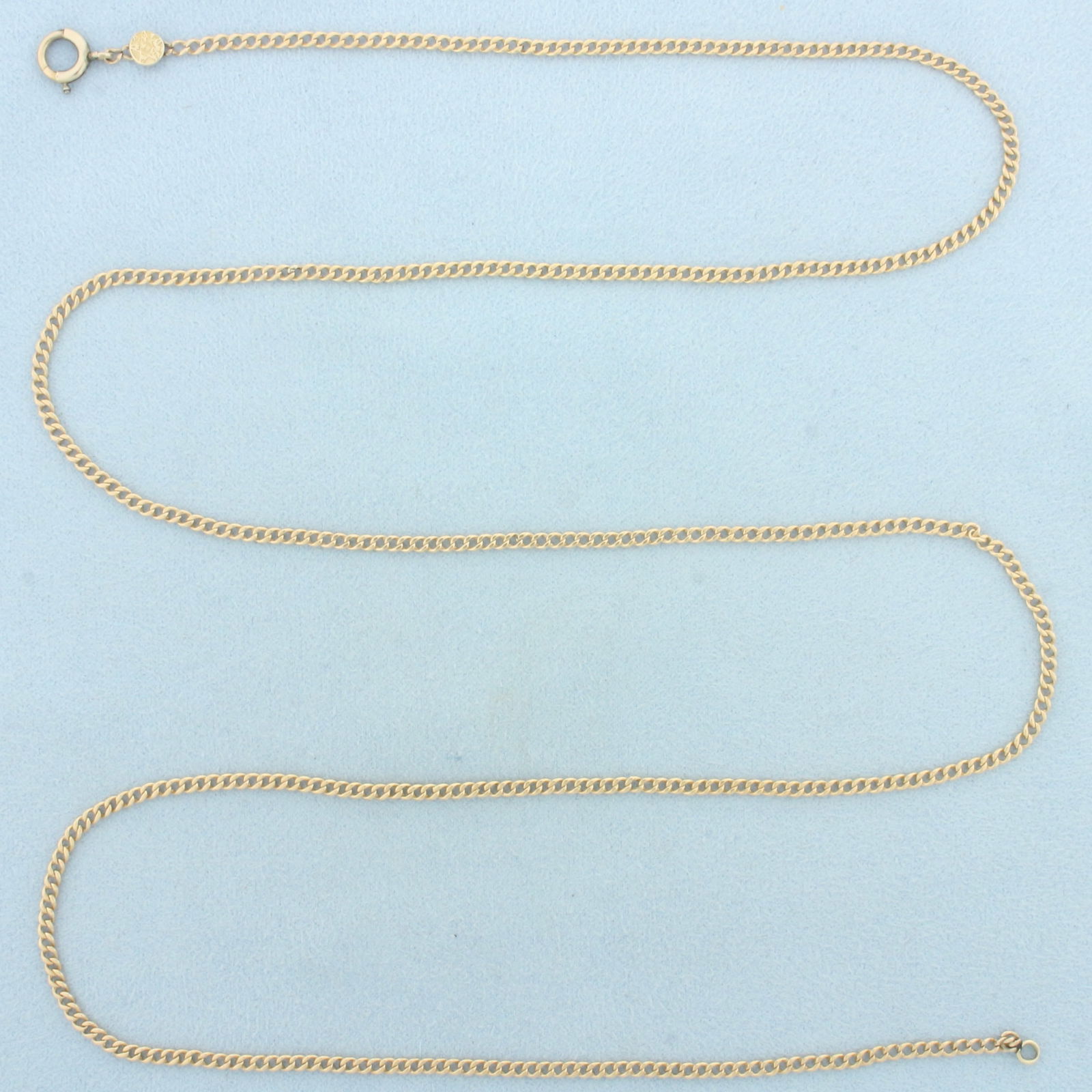 30 Inch Curb Link Chain Necklace in 14k Yellow Gold (1 of 2)