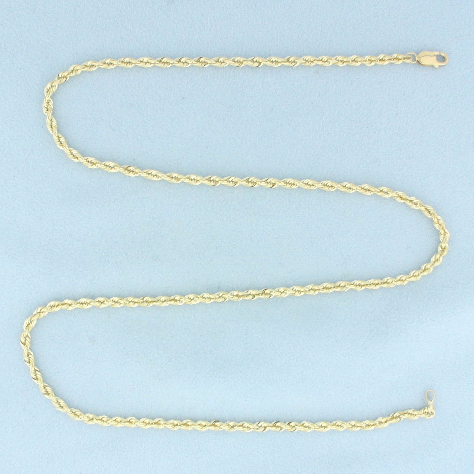 Rope Link Chain Necklace in 10k Yellow Gold (1 of 2)