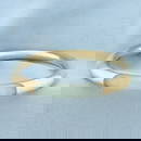 Jade Hinged Bangle Bracelet in 14k Yellow Gold