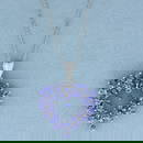 Tanzanite Heart Necklace in 14k White Gold