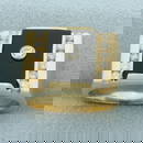 Vintage Onyx and Diamond Ring in 14k Yellow Gold